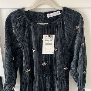 Zara Girls Velvet Dress - NWT - Size 10